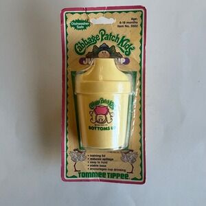 Vintage 1984 Cabbage Patch Kids Juice Cup Tommee Tippee Bottoms Up New